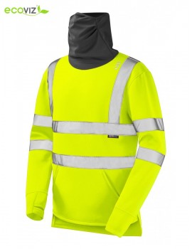 Leo Coombesgate Snood Sweatshirt Yellow High Visibility